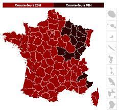Remonter l'heure à 22 heures ou 23 heures. Les Departements Qui Sont Passes En Couvre Feu Des 18 Heures L Humanite