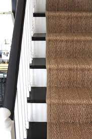 Wolf grey wool big boucle stair runner with pink jute border. How To Install A Seagrass Stair Runner Shine Your Light