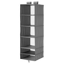With a couple of temporary hooks and the knallbåge hanging organizer ($5.99), you can turn the back of a door or a skinny blank wall into a storage opportunity. Bedroom Storage Clothes Storage Wardrobe Storage Ikea