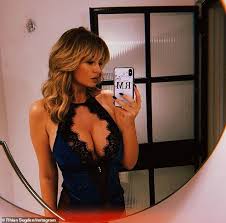 To embed, simply use the following text Rhian Sugden Puts On A Very Busty Display In Red Lace Lingerie As She Shares Valentine S Day Snap Daily Mail Online