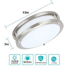 You'll find that modern ceiling light fixtures with single bulbs typically cast low light in a given area. Drosbey 36w Led Ceiling Light Fixture 13in Flush Mount Light Fixture Ceiling Lamp For Bedroom Kitchen Bathroom Hallway Stairwell Super Bright 3200 Lumens 5000k Daylight White Pricepulse