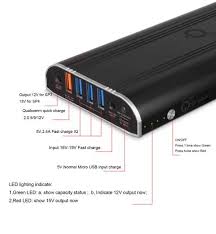 Upgraded 35 000 Mah Powerbank With 4 Ports Usb 1 Port 5v 9v 12v 3 Ports 5v 2 4a Fast Iq Charge And Dc Port For Surface Powerbank Surface Pro Surface Pro 3