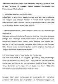 Bab 1, 2, 3, 4, 5, 6, 7, 8, 9, 10. Sejarah Kertas 3 Contoh Jawapan Tingkatan 4 5 Spm 2021