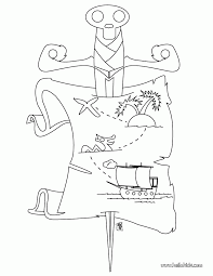 Explore the island by rolling a dice to move around and use search cards to help find the treasure's location. Pirate Coloring Pages Pirate Treasure Map Coloring Home