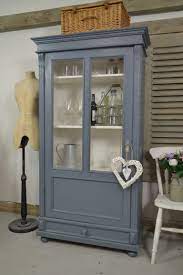 It adds an additional level of texture to the overall design. This Small Glass Fronted Linen Cupboard From Holland Is Perfect For A Small Alcove Landing Or Kitchen Blue Cupboards Painted China Cabinets Painted Cupboards
