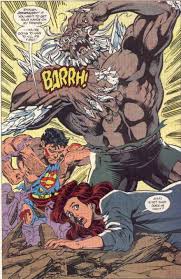 Originally a mere humanoid infant, the child was left on krypton's dangerous surface, where it was promptly killed by predators and the elements. Superman Vs Doomsday Superman Doomsday Superman Art Superhero Comic