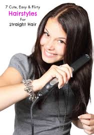 Discover the best way to straighten hair without causing unnecessary damage! 7 Cute Easy And Flirty Hairstyles For Straight Hair My Teen Guide