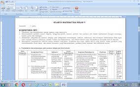 Silabus Matematika Kelas 5 Semester 1 Sd Mi Antapedia Com