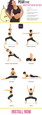 Yoga Poses To Get Rid Of Hip Dips Hipdips Poses Rid Yoga Hip Workout Workout Exercise