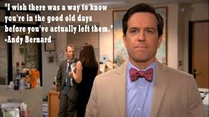 The Office Series Finale The Office Show The Good Old Days Andy Bernard