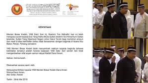 Kedah menteri besar mukhriz mahathir has apologised for not greeting johor ruler sultan ibrahim sultan iskandar, a video clip of which has gone viral on social media. Tak Salam Sultan Johor Akhirnya Mukhriz Mohon Ampun Buletin Ttkm