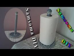 صنع حامل مناديل المطبخ من اشياء بسيطة Diy How To Make A Paper Towel Holder Youtube