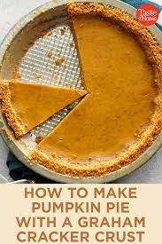 This Homemade Pumpkin Pie Has A Wait For It Graham Cracker Crust Homemadegrahamcrackercrus Homemade Graham Crackers Pumpkin Pie Recipes Homemade Pumpkin Pie