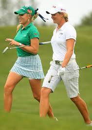 But as a favor to tag heuer i will clarify a bit more. Natalie Gulbis And Suzann Pettersen Photos Photos Ginn Tribute Hosted By Annika Round Two Golf Outfits Women Ladies Golf Natalie Gulbis