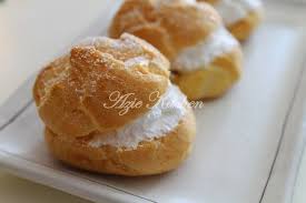 Azie Kitchen Cream Puff With Fresh Cream Choux Pastry Pastry Makanan Masakan