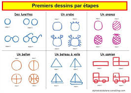Premiers Dessins Par Etapes Les Alphas De Lacatalane Dessin