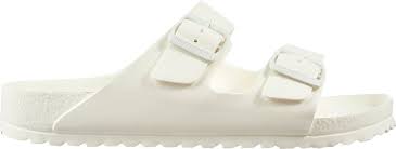 Birkenstock Arizona Essentials White Birkenstock Women S Arizona Essentials Eva Sandals In 2020 Birkenstock Eva Birkenstock Women Slides