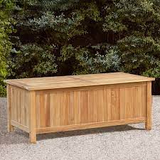 To prevent injuries or damage to item, recommended team lift (two or more people) for furniture placement. Teak Outdoor Storage Trunk Box