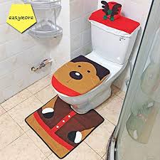 Shop for toilet tank cover sets online at target. Elk Easymore Decorations Toilet Lid 3 Set Happy Elk Toilet Seat Cover And Rug Set Bathroom Decorations Toilet Tank Lid Cover Party Gifts For Kids Toilets Toilet Parts Bathroom Fixtures Femsa Com