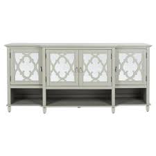 Knocbel vintage wood console table buffet sideboard with 4 mirrored glass doors, storage cabinet for home kitchen dining room, fully assembled, 60 l x 15 w x 37 h (weathered gray) 4.3 out of 5 stars. Mirror Sideboards Buffet Tables Target