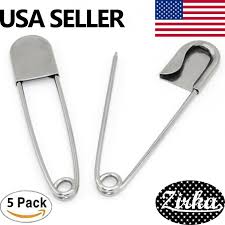Figural safety pin bar pin. Beadnova 5 Inch Large Safety Pins Heavy Duty Giant Safety Pins Stainless Steel Big Safety Pin Kilt Pin For Fashion Quilting Upholstery Sewing Blankets 13cm 5pcs Laundry And Craft Sewing Arts Crafts