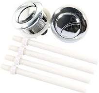 SQXBK 2 botones de inodoro de 38 mm, botón de descarga para inodoro con  rosca de diámetro plateado para válvula de agua : Amazon.com.mx:  Herramientas ...