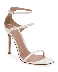 Black And White Sandals With Heel Gianvito Rossi Triple Strap High Heel Sandals Sandals Heels High Heel Sandals White Sandals Heels