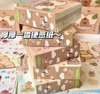 200 pz/scatola Capybara Cartoon Memo Pad Collage DIY Journal Scrapbooking  forniture materiali artistici carta origami regalo di cancelleria per ...