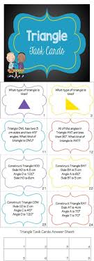 Triangle Task Cards Task Cards Math Resources Math