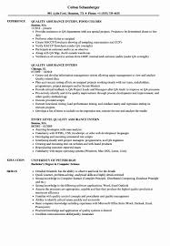 Writing a professional resume is a very important step in your job hunt. Entry Level Qa Resume Lovely Quality Assurance Intern Resume Samples Resume Examples Job Resume Examples Good Resume Examples