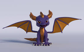 Spyro The Dragon Blender Cycles Spyro The Dragon Dragon Character