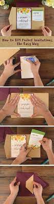 Easy Diy Pocket Invitation It S Easy To Create Cheap Wedding Invitations When Y Wedding Invitations Diy Pocket Wedding Invitations Wedding Invitations Rustic