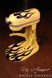 Guy Fieri S Custom Kitchenaid Mixer Kitchen Aid Kitchen Aid Mixer Custom Paint