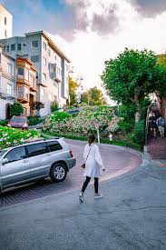 Route 101, state route 1, and state route 35 are major roads to access the city. Famous California Lombard Street With Cars Driving Down The Road Apartments And Buildings In Surroundings And Background Editorial Stock Photo Image Of Blue Nice 161601053