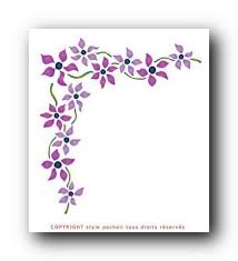 Nouvelle Page 1 Dessin Fleur Pochoir Fleur Pochoir