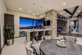 We take great pride in constructing the most durable & dependable outdoor kitchens. The Kitchen Bar Extends To The Pool Area Via A Large Window Indoor Outdoor Living Spaces Are I Las Vegas Review Journal