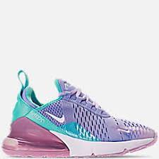 Nike Air Max 270 Kids Black And Blue Pin On Shoes