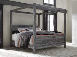 Smokey gray finish over replicated oak grain with authentic touch. Ashley Baystorm B221 King Size Canopy Bedroom Set 5pcs In Gray B221 62 72 99 91 2 31 36 Set 5