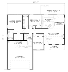 Alibaba.com offers 872 three bedroom house plans products. House Plan 61285 One Story Style With 1193 Sq Ft 3 Bed 2 Bath
