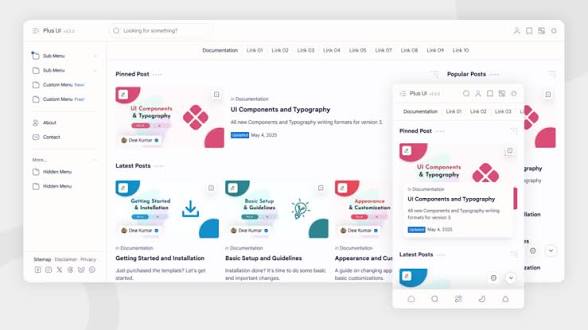 Plus UI v3.7.0 Blogger Template