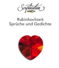 Hochzeitstag wird als rubinhochzeit beschrieben. Scriptaculum