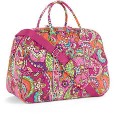Vera Bradley Pink Swirls Grand Traveler Duffel Bag Bags Weekender Bag Packing Pink Swirls