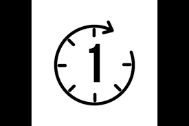 Download 1 Hour Symbol Icon Vector Illustration Graphic By Ojosujono96 Creative Fabrica SVG Cut Files