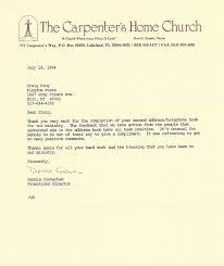 Handwritten letters always receive more attention than preprinted materials. Carpenter S Home Church Testimonial Letter Kingdom Press