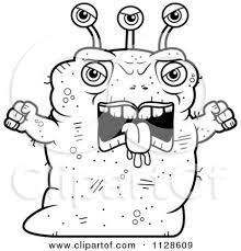 Showing 12 coloring pages related to ugly. Cartoon Clipart Of An Ugly Angry Alien Black And White Vector Coloring Page By Cory Thoman 1128609