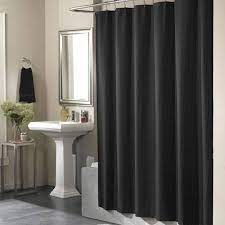 Black Hookless Shower Curtain Hookless Shower Curtain Shower Curtain Decor Shower Curtain