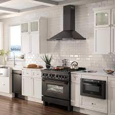 Stainless steel range hood vent. Zline Kitchen And Bath 36 In Convertible Vent Wall Mount Range Hood In Black Stainless Steel Bskbn 36 Bskbn 36 The Home Depot