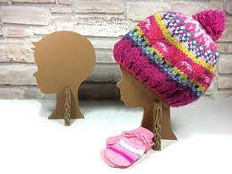 Child Mannequin Head Kid Head Display Design Cardboard Etsy In 2021 Head Display Hair Accessories Display Hat Display