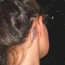 Bird Tattoo Behind Ear For Guys Behind The Ear Tattoo Angel Wing Tattoo Angel Wings Tattoo Neck Tattoo Wing Tattoo