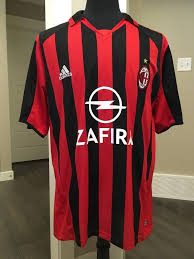 Ac Milan Adidas Soccer Jersey Red Black Zafira Size Xl Adidas Acmilan Adidas Soccer Jerseys Soccer Jersey Adidas Soccer